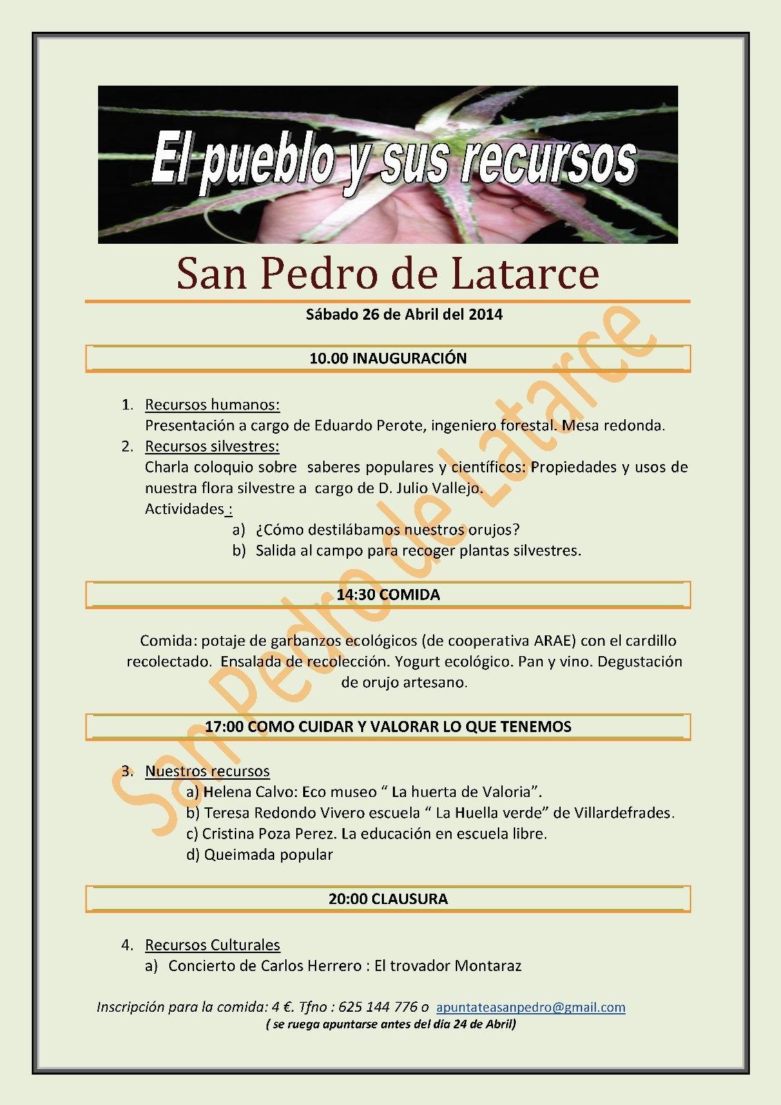 El pueblo y sus recursos